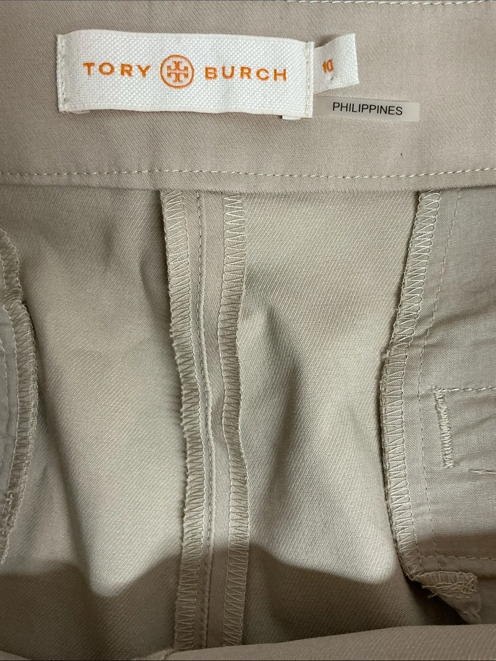 Tory Burch Ladies sz 10 chinos khakis pants #2335